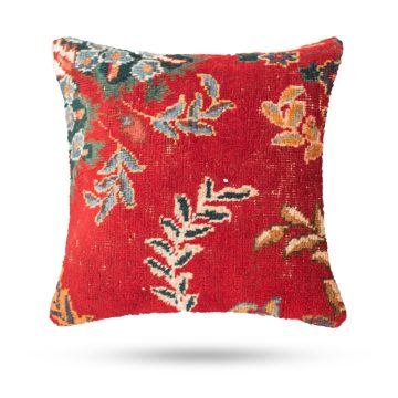 Hand-knotted 70-Year-Old Rug Cushion Cover