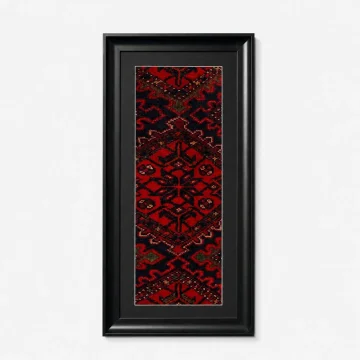 Handwoven Zanjan Rug Frame – 70 Years Old