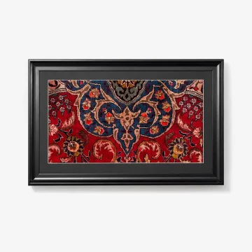 Handwoven Tabriz Rug Frame – 60 Years Old